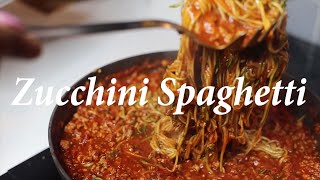 Zucchini Spaghetti  Keto Friendly [upl. by Banwell901]