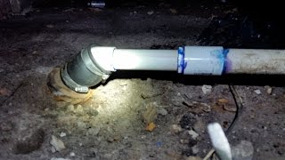 DIY Sewer Line Repair Under House [upl. by Otilesoj]