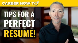 Resume Tips 3 Steps to a Perfect Resume [upl. by Aelber]