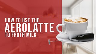 How To Use the AeroLatte To Froth Milk [upl. by Analra]