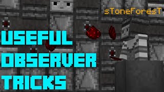 Minecraft 5 Useful Observer Tips amp Tricks [upl. by Arza]