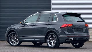 Volkswagen NEW Tiguan RLine SEL 2021 in 4K Dolphin Grey 19inch Valencia walk around amp detail Inside [upl. by Drona]