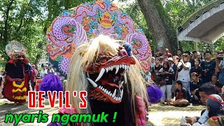 Barongan Devil Ngamuk Jaranan Turonggo Wulung Kupuk [upl. by Ahtram]