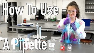 How To Use A Pipette Micropipette Science [upl. by Notyad530]