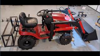 DIY Frontend Loader for Garden Tractor Build [upl. by Nedak268]