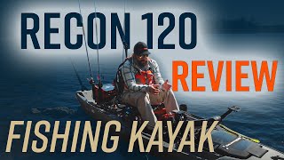 Wilderness Systems Recon 120 HD Review  Pedal drive fishing kayak [upl. by Rillings]