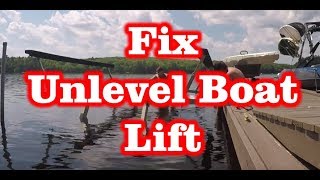 Fix a Unlevel Boat Lift [upl. by Airlie]