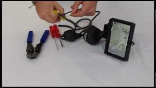 How to wire a floodlight [upl. by Lesh877]