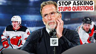 NHL Stars Shutting Down Disrespectful Interviewers [upl. by Euqinommod500]