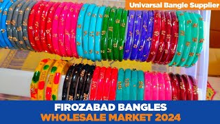 FIROZABAD BANGLES WHOLESALE MARKET 2024  BAHADUR BANGLE [upl. by Turro]