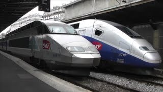 Trains at Paris Gare De Lest [upl. by Oinotnas]