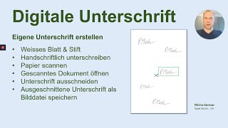 Tutorial Digitale Unterschrift erstellen [upl. by Custer]