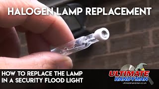 How to replace the lamp in a security flood light [upl. by Andreas969]