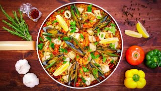 How to Make Spanish Seafood Paella [upl. by Arria]