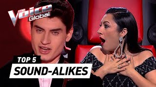 MINDBLOWING SOUNDALIKES in The Voice [upl. by Alegnad72]