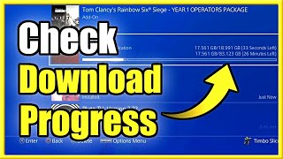 How to Check PS4 Game Download Progress amp Queue Easy Method [upl. by Nnyllatsyrc]