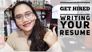 How to Write Your Resume  Get Hired [upl. by Papert837]