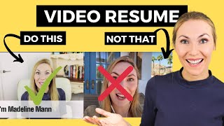 How to Script amp Film a Video Resume  Example included [upl. by Ellehsar]