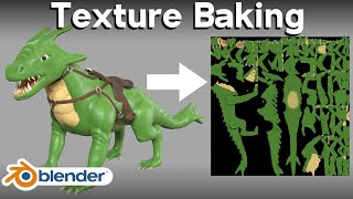 Texture Baking in Blender for Beginners Tutorial [upl. by Idnil565]