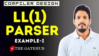 LL1 parser  Example 1  Top Down Parser  Compiler Design [upl. by Arakaj33]