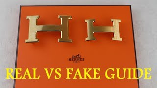 HOW TO SPOT A FAKE HERMES BELT  Real vs Fake Hermes Belt  Authentic vs Replica Hermes Belt [upl. by Haimrej]