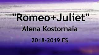 Alena Kostornaia  20182019 FS Music [upl. by Darius740]