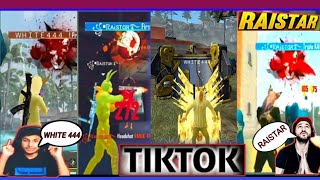 RAISTAR VS WHITE 444 ON TIK TOK VIDEO FREE FIRE WHITE 444 TIK TOK VIDEO [upl. by Greenwald]