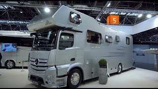 Luxuswohnmobil Mercedes Benz Actros 2021 Vario Alkoven 1050 Vario Mobil 4K [upl. by Canning718]