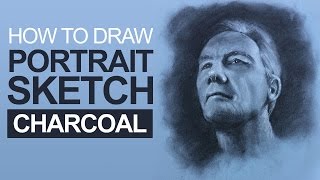 How to Draw a Portrait with Charcoal [upl. by Nellaf]