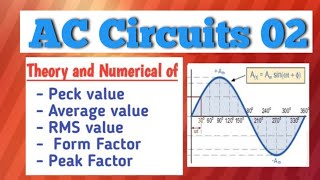 All about RMS and Average value Form Factor and Peak Factor [upl. by Llerej145]