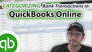 QuickBooks Online Tutorial Categorizing dowloaded transactions 2019 [upl. by Ariam]