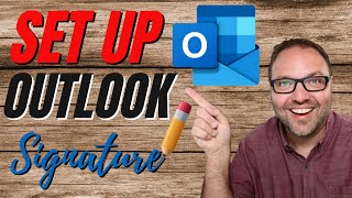 How to Add Signature in Outlook Online With Links amp Logos [upl. by Dirgis]