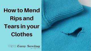 How to Mend Rips in Clothes [upl. by Reseda921]