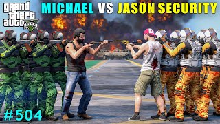 Michael Powerful Fight With Jason  Gta V Gameplay [upl. by Menken]