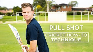 Pull shot  Technique  Cricket HowTo  Steve Smith Cricket Academy [upl. by Eiltan]