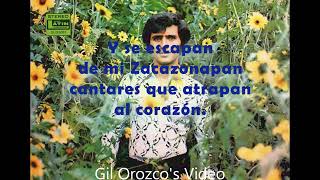 Zacazonapan letra Canta Antonio Zamora [upl. by Candra983]