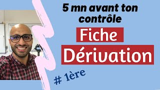 5 minutes avant ton contrôle  Fiche Dérivation [upl. by Anemolihp]