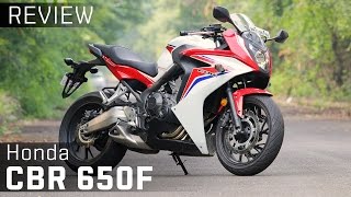 Honda CBR 650F  Review  ZigWheels [upl. by Rockey]