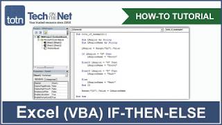 How to use the IFTHENELSE statement in Excel VBA [upl. by Bradwell]