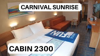 Carnival Sunrise Cabin 2300 Category 6C  Ocean View Stateroom [upl. by Auos]