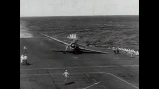 Carrier Landings WWII US Navy [upl. by Lati429]