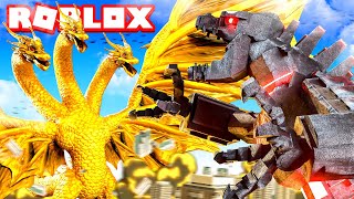 MECHA GODZILLA vs KING GHIDORAH in ROBLOX [upl. by Fuld]