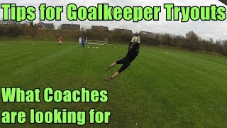 Goalkeeper Training Tips for Goalkeeper Tryouts [upl. by Yawnoc]