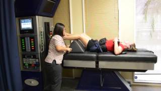 Spinal Decompression  DRX 9000 Demonstration  Bradley Chiropractic Nutrition Center [upl. by Ydnik495]