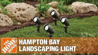 Hampton Bay Adjustable Landscaping Light  The Home Depot [upl. by Anaicul]