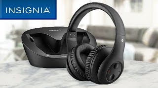 Insignia Wireless RF Headphones for TV amp Gaming [upl. by Elissa323]