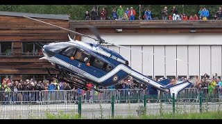 CRAZY DISPLAY   EC145 quotChoucas 74quot  French Gendarmerie  Chamonix MtBlanc [upl. by Sackville]