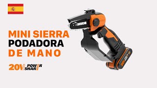 WORX WG324E MINI SIERRA PODADORA DE MANO ES [upl. by Raybin]