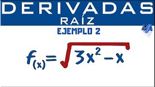 Derivada de una raíz  Ejemplo 2 [upl. by Akisey]