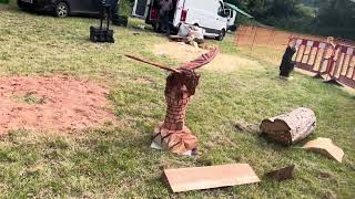 A fabulous range of wooden sculpture at Caerleon festival 2024 [upl. by Wiatt]